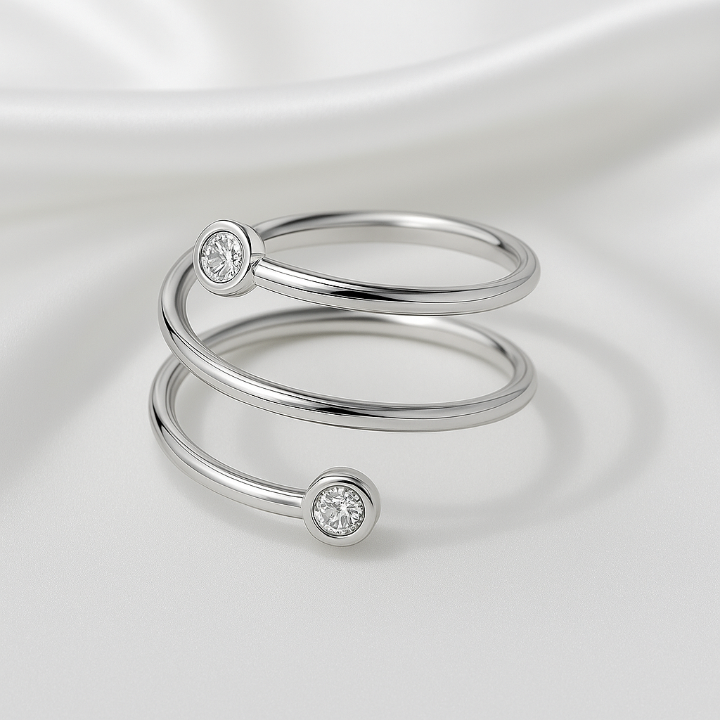 Bague spirale mystère